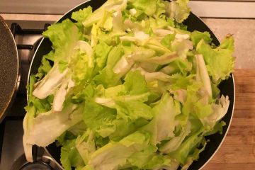 Scarole fresche pulite